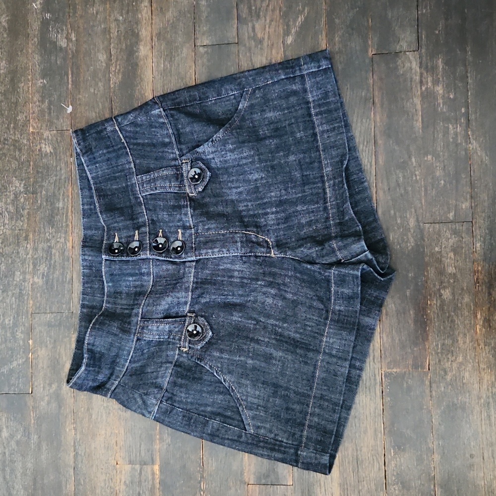 Highwaisted denim shorts Modcloth Boom Boom Jeans
